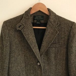 Lauren Ralph Lauren wool blazer w/ awesome buttons
